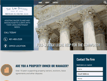 Tablet Screenshot of mcranelaw.com